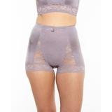 Plus Size Women's Pin Up Lace Control Panty Panty by Rhonda Shear in Purple Grey (Size 5X)
