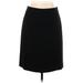 J.Crew Casual Skirt: Black Solid Bottoms - Women's Size 10