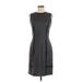 Of Mercer Casual Dress - Sheath: Gray Solid Dresses - Women's Size 6