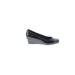 Life Stride Wedges: Black Print Shoes - Women's Size 7 1/2 - Almond Toe