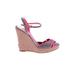 Jean-Michel Cazabat Wedges: Pink Shoes - Women's Size 39 - Open Toe