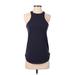 Nike Active Tank Top: Blue Polka Dots Activewear - Women's Size X-Small