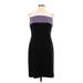 Casual Corner Annex Casual Dress - Sheath: Black Color Block Dresses - Women's Size 10