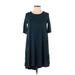 Philosophy Republic Clothing Casual Dress - A-Line: Teal Solid Dresses - New - Women's Size X-Small