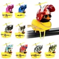 Petit canard jaune en caoutchouc pour décoration de vélo ornements de moto casque de vélo