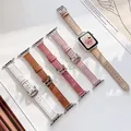Bracelet en cuir pour Apple Watch Band pour femme Ultra Mode Bracelet iWatch Series SE 8 7 6