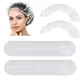 Bonnet de douche en plastique transparent élastique équipement de sauna étanche bonnet de bain