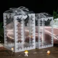Boîte en PVC transparente emballage de gâteau boîte-cadeau d'anniversaire boîte de faveur de