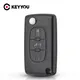 EllYYOU-Coque de clé de voiture pliable coque de clé à distance pour KIT E-Rods Partner Crystal