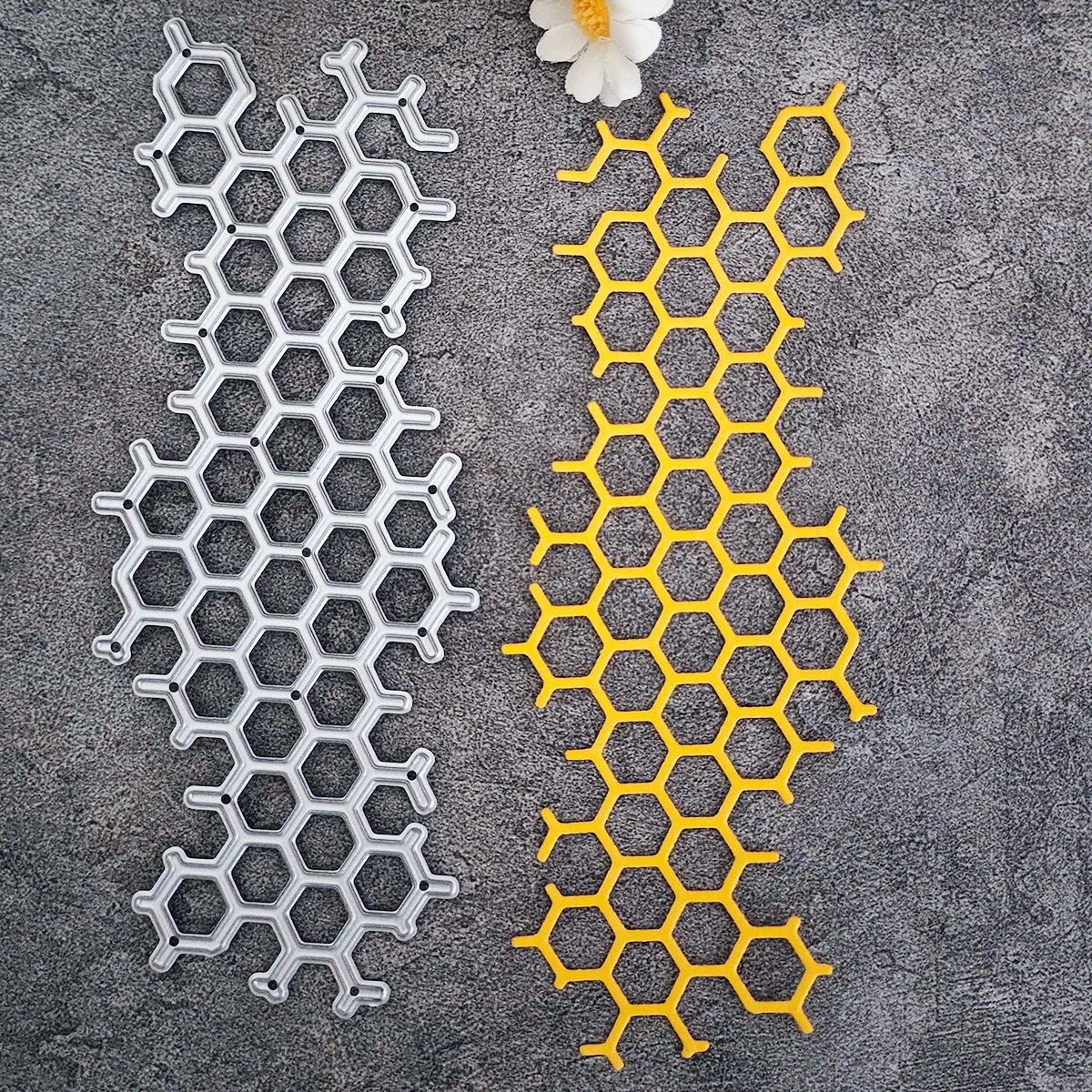 Matrices de découpe en métal nid d'abeille, pochoirs pour Scrapbooking, dossier de gaufrage décoratif, carte en papier en acier au carbone, troubles de bricolage