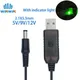 Ligne d'alimentation USB avec voyant lumineux convertisseur USB câble adaptateur prise 2.1x5.5mm