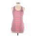 Adidas Active Tank Top: Pink Color Block Activewear - Women's Size Medium