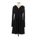 Max Studio Casual Dress - Sweater Dress: Black Marled Dresses - Women's Size Medium