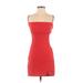 Le Lis Casual Dress: Red Dresses - Women's Size Small