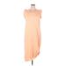 Universal Thread Casual Dress - Shift Scoop Neck Sleeveless: Orange Print Dresses - Women's Size X-Large