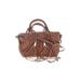 Rebecca Minkoff Leather Satchel: Pebbled Brown Solid Bags