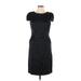 David Meister Casual Dress - Sheath: Black Marled Dresses - Women's Size 10