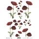 Deep Red Roses Rice Paper ITD A4 Rice Paper Mulberry Paper for Decoupage 210 x 297 mm Free Post in UK