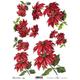 Christmas Poinsettia Red Flowers Rice Paper ITD A4 Rice Paper Mulberry Paper for Decoupage 210 x 297 mm Free Post in UK