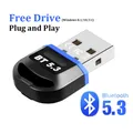 Adattatore Bluetooth per PC Usb Bluetooth 5.3 Dongle Ricevitore Bluetooth 5.0 per altoparlante Mouse Tastiera Trasmettitore audio musicale