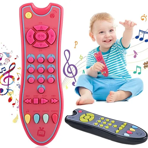 Musik Handy TV Fernbedienung Baby frühen Lernspiel zeug elektrische Zahlen Englisch Lernspiel zeug