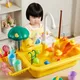 Kinder Küchen spüle Spielzeug elektrische Spülmaschine spielen Spielzeug mit fließendem Wasser so