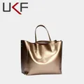 Borsa in pelle da donna di lusso UKF borsa a tracolla da donna grande argento borsa da donna di