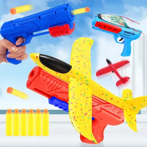 Flugzeug werfer Blase Katapult mit Flugzeug Spielzeug lustige Flugzeug Spielzeug für Kinder Flugzeug
