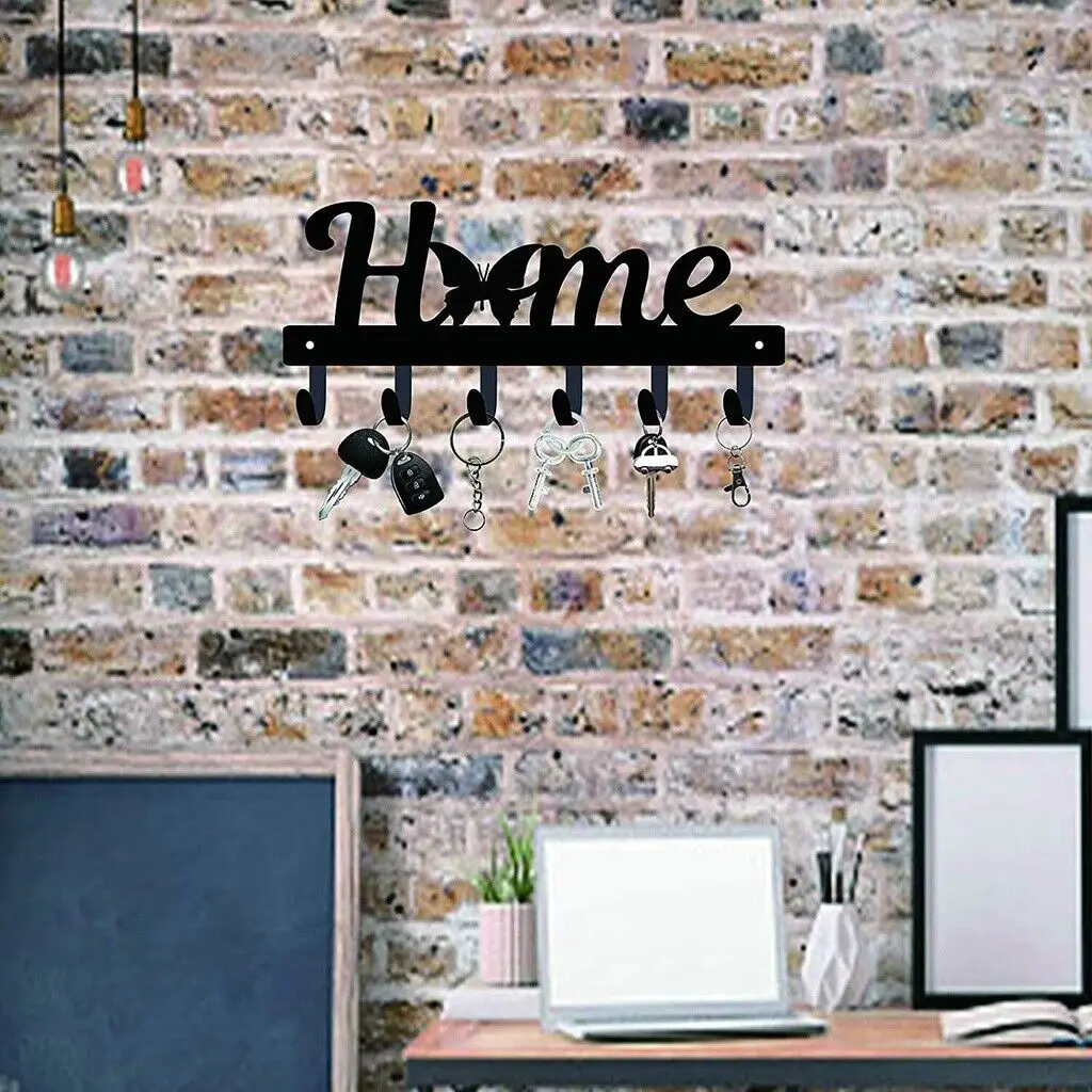Home Metall Schlüssel halter für Wand dekoration Schmetterling 6 Haken Wand schlüssel halter, Garderobe, Wand haken, Kleider haken, Kleiderbügel
