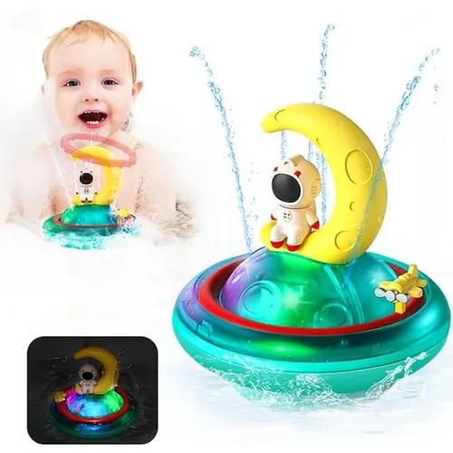 Astronaut Baby Bad Spielzeug automatische Sprüh wasser Kleinkind Bad Spielzeug Induktion Sprinkler