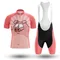 Set maglia da ciclismo Cartoon Pink Pig per uomo, abbigliamento sportivo da esterno, abbigliamento