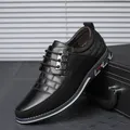 Scarpe Casual da uomo calde scarpe in pelle con fibbia per uomo scarpe Slip-on da lavoro scarpe da