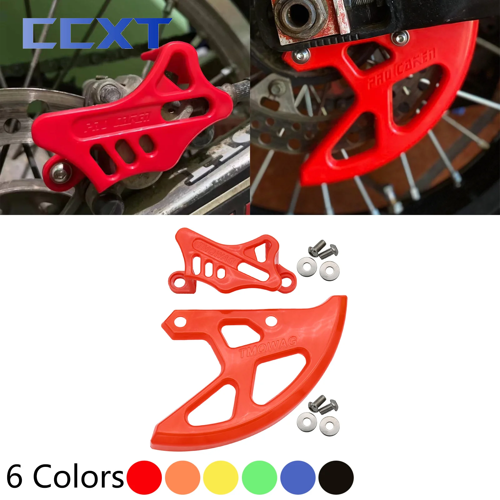 Motorrad Hinten Bremsscheibe Sattel Schutz Für Honda CR125R CR250R CRF250X CRF450X CRF250RX CRF450RX CRF250R CRF450R 2002-2022 Image