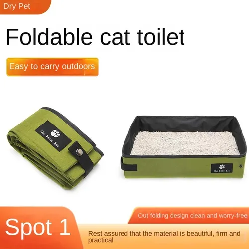 2023 tragbare faltbare Reise Haustier Katzen toilette Hund Toilette Tablett faltbare Katzenstreu