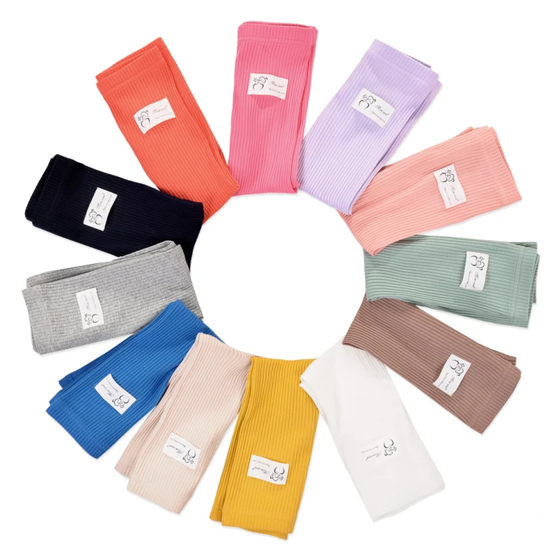 Frühling Herbst Winter Mädchen Leggings Koreanische Baumwolle Weiche Elastische Mode Mehrfarbige Schöne Einfache Casual Geburtstag Geschenke 1-5Yeas Image