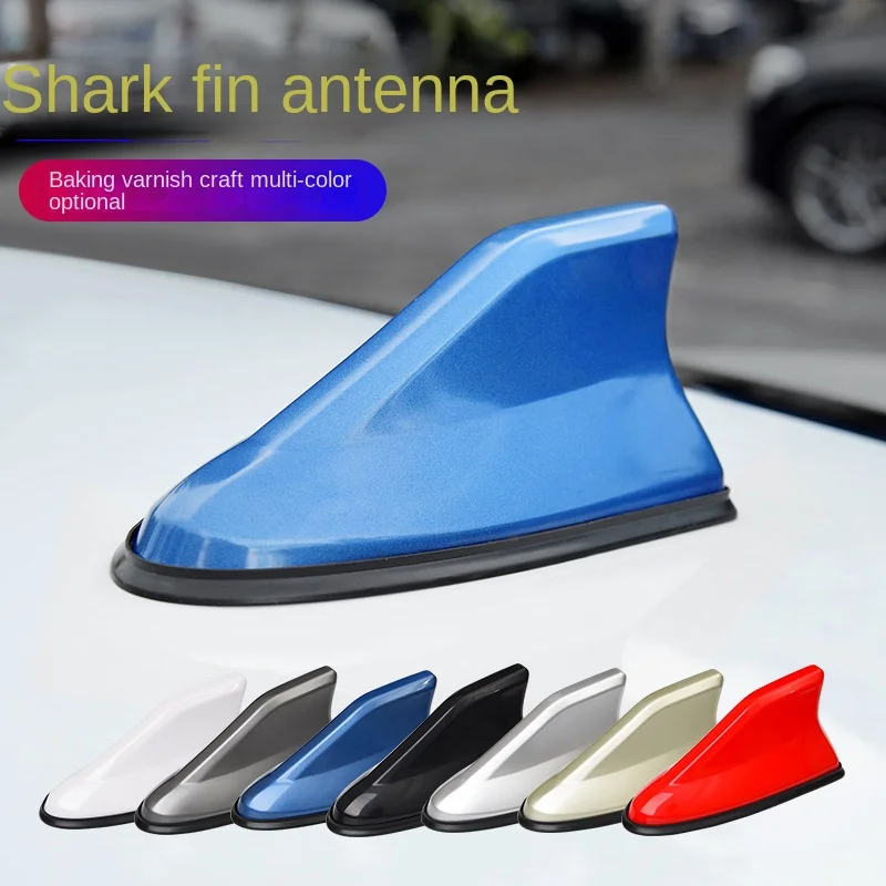 Auto Antennen Shark Fin Antenne Auto Radio Signal Antennen Dach Antennen für Universal Auto Modell Styling Zubehör Außenteil Image