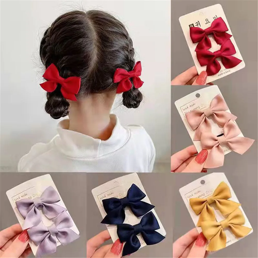 2 stücke Baby Mädchen Bogen Tiara süße Geburtstags feier Prinzessin Haars pangen Kinder Mode-Accessoires setzen Kinder ein Paar Haarnadeln