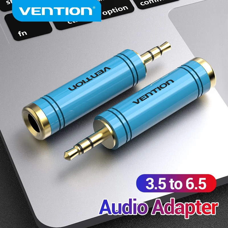 Vention Jack 3,5 auf 6,5 Mikrofon-Audiostecker für Verstärker, Lautsprecher, AUX-Kabel, 3,5 mm Klinke auf 6,35 mm E-Gitarren-Adapter Image