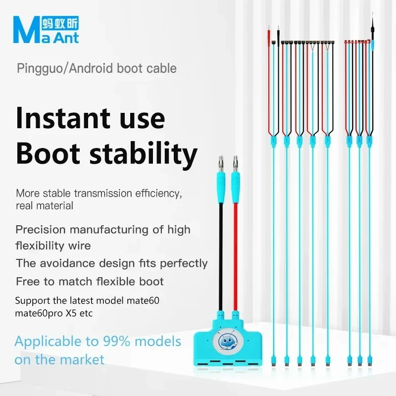 MaAnt KJ-04 Strom-Test-Verlängerungskabel für iPhone 6 ~ 16 Pro Max Android-Handy Power Startup Test Kabel Reparaturkabel Image