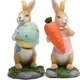 Ostern Bunny Harz Handwerk Kaninchen Puppe Decor Desktop Dekoration Kaninchen Umarmung Karotte Figur