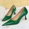 Plus Größe 34-43 Neue Mode Frauen 5,5 cm High Heels Pumps Dame Grün Rosa Medium Low Heels Fetisch nachtclub Mama Büro Prom Schuhe