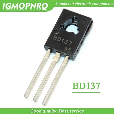 20 Stück Transistor bd137 npn 1,5 a/60V bis 126 Transistor neues Original versand kostenfrei Image