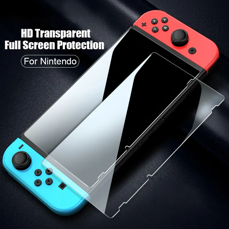 Schutzfolie aus gehärtetem Glas für Nintend Switch OLED-Hartschirm-Schutzfolie für Nintendos Switch Lite NS Glaszubehör Image