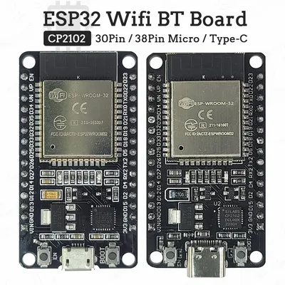 ESP32 Entwicklungsboard 2,4G WIFI Bluetooth Modul 30Pin 38Pin CP2102 Micro Typ-C Ultra-geringer Image