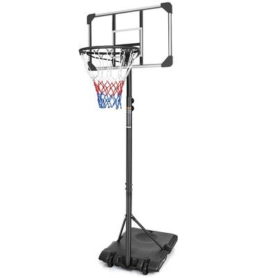 5.6ft-7ft Portable Teenagers Height Adjustable Basketball Hoop Basketball Goal System with Wheels, Use for Indoor Outdoor