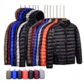 Neue Herbst und Winter Daunen jacke Herrenmode Kapuze super leicht warm schlank Mantel Daunen jacke