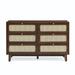 52-inch Wide Wooden 6-Drawer Dresser