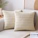 Pack of 2 Corduroy Decorative Throw Pillow Covers Soft Boho Home Decor