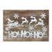 Ho Ho Ho Sign 19.5"L x 13.5"H Wood - 19.5"L x 1"W x 14"H