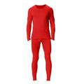Outfmvch Long Sleeve Shirts For Men Mens Shirts Men S Thermal Underwear Set Fleece Lined Long Thermal Underwear Base Layer Set For Men Cold Winter Mens Sweatpants Red Xl
